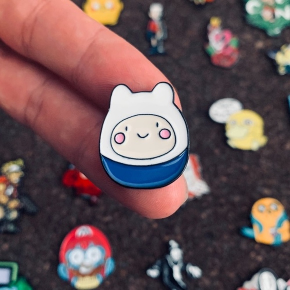 CUTE FINN ADVENTURE TIME ENAMEL PIN